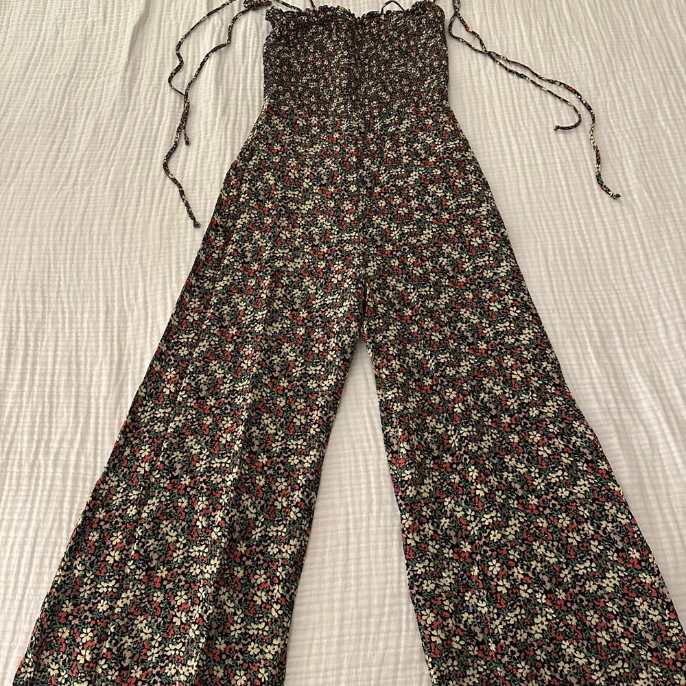 Reformation ‘Maxwell’ Wide-Leg Jumpsuit in Tuesday Floral Print